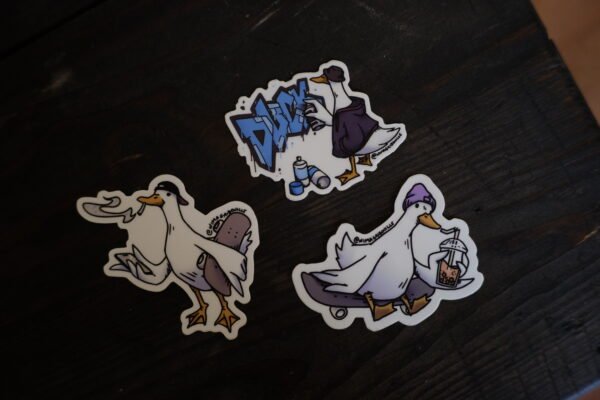 Lot stickers Canards Skateurs